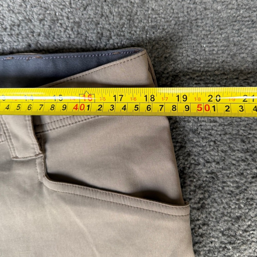 Wrangler Mens Outdoor Performance Hiking Pants Tan‎ Khaki Stretch Snap Hem 38x32 - Picture 6 of 11